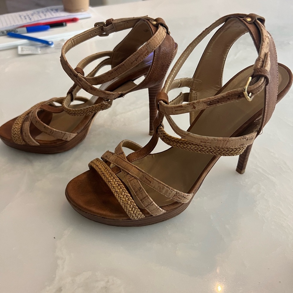 Stuart Weitzman - great pair of neutral strappy heels
